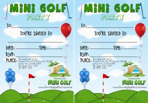 Mini Golf Birthday Invitations Mini Golf Birthday Parties Let Us Do the Work