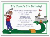 Mini Golf Birthday Invitations Mini Golf Birthday Party Invitation Boy Mandys Moon