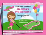 Mini Golf Birthday Invitations Mini Golf Birthday Party Invitations Dolanpedia