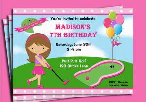 Mini Golf Birthday Invitations Mini Golf Birthday Party Invitations Dolanpedia