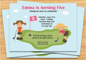 Mini Golf Birthday Invitations Mini Golf Birthday Party Invitations Dolanpedia