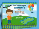 Miniature Golf Birthday Party Invitations Free Printable Mini Golf Invitations