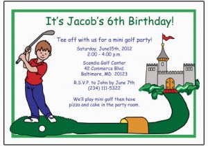 Miniature Golf Birthday Party Invitations Golf Birthday Invitations Ideas Bagvania Free Printable