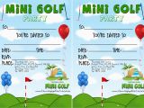 Miniature Golf Birthday Party Invitations Mini Golf Birthday Parties Let Us Do the Work