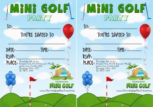 Miniature Golf Birthday Party Invitations Mini Golf Birthday Parties Let Us Do the Work