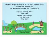 Miniature Golf Birthday Party Invitations Mini Miniature Golf Birthday Party Invitations Zazzle