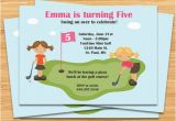 Miniature Golf Birthday Party Invitations Miniature Golf Birthday Party Invitation Girls