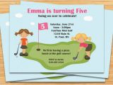 Miniature Golf Birthday Party Invitations Miniature Golf Birthday Party Invitation Girls