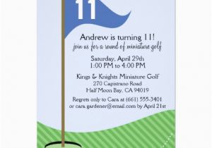 Miniature Golf Birthday Party Invitations Personalized Mini Golf Invitations Custominvitations4u Com