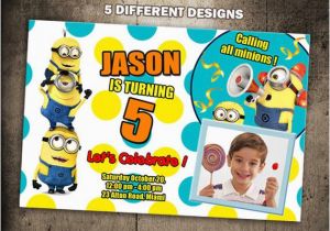 Minion 1st Birthday Invitations Items Similar to Minions Birthday Invitation Party Invite