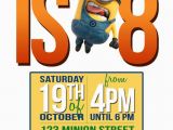 Minion 1st Birthday Invitations Minion Birthday Party Invitations Ideas Drevio