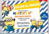 Minion 1st Birthday Invitations Minions Birthday Invitation 7 by Templatemansion On