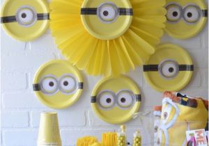 Minion Birthday Party Decoration Ideas Minion Party Ideas Crafting In the Rain