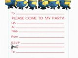 Minion Birthday Party Invites 17 Best Ideas About Minion Party Invitations On Pinterest