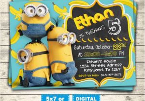 Minion Birthday Party Invites Best 25 Minion Birthday Invitations Ideas On Pinterest