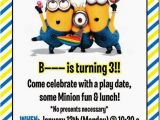 Minion Birthday Party Invites Best 25 Minion Invitation Ideas On Pinterest Diy Minion