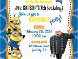 Minion Birthday Party Invites Confetti and Glitter Christmas Holiday Card Love It