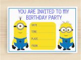 Minion Birthday Party Invites Fantastic Minion Blank Invitation 4 Cool Invitation