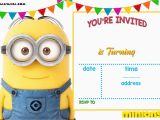 Minion Birthday Party Invites Free Printable Minion Birthday Invitation Templates Free