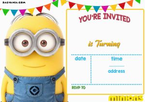 Minion Birthday Party Invites Free Printable Minion Birthday Invitation Templates Free