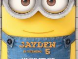 Minion Birthday Party Invites Minion Birthday Invitation 2015 Minion Movie Invitations