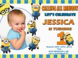 Minion Birthday Party Invites Minion Birthday Invitations Minion Birthday Invitations