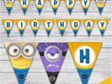 Minion Happy Birthday Banner Printable 25 Best Ideas About Minion Birthday Banner On Pinterest