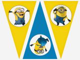 Minion Happy Birthday Banner Printable Minions Free Printable Bunting Labels and toppers Oh