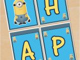 Minion Happy Birthday Banner Printable Minions Free Printable Happy Birthday Banners Oh My