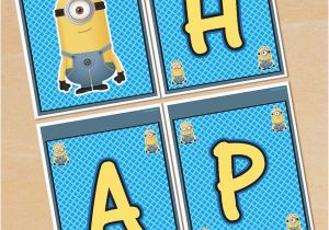 Minion Happy Birthday Banner Printable Minions Free Printable Happy Birthday Banners Oh My