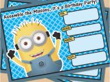 Minions Birthday Invitations Free Online Free Printable Despicable Me Minion Birthday Invitation