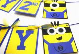 Minions Happy Birthday Banner Items Similar to Minion themed Happy Birthday Party Banner