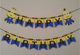 Minions Happy Birthday Banner Minions Despicable Me Happy Birthday Bannerfree Shipping Usa