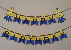 Minions Happy Birthday Banner Minions Despicable Me Happy Birthday Bannerfree Shipping Usa