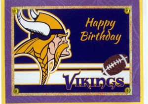 Minnesota Vikings Birthday Card Minnesota Vikings Birthday Card Etsy