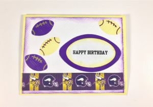 Minnesota Vikings Birthday Card Minnesota Vikings Cardminnesota Vikings Birthday