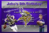 Minnesota Vikings Birthday Card Nfl Minnesota Vikings Birthday Invitation Kustom Kreations