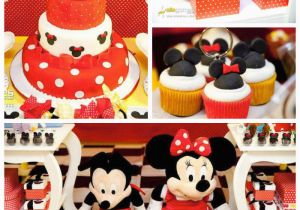 Minnie and Mickey Birthday Decorations Kara 39 S Party Ideas Mickey Minnie Mouse themed Birthday Party