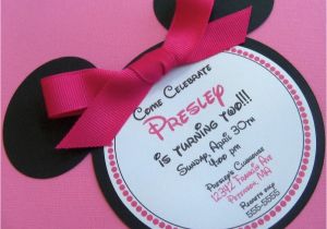 Minnie Birthday Invitation Minnie Mouse Birthday Invitations 30 for 12 Bow