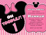 Minnie Invitations for Birthdays Free Printable Minnie Mouse 1st Birthday Invitations