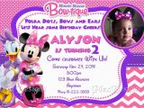 Minnie Invitations for Birthdays Minnie Mouse Bowtique Birthday Party Invitations Ebay