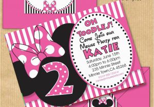 Minnie Invitations for Birthdays Minnie Mouse Inspired Birthday Party by Yourprintableparty