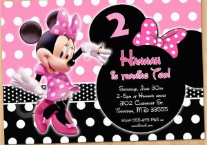 Minnie Invitations for Birthdays Minnie Mouse Invitation Minnie Mouse Birthday Invitation