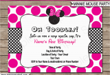 Minnie Invitations for Birthdays Minnie Mouse Party Invitations Template Birthday Party