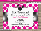 Minnie Invitations for Birthdays Minnie Mouse Party Invitations Template Birthday Party