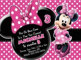 Minnie Invitations for Birthdays Pink Minnie Mouse Birthday Invitations