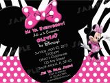 Minnie Invitations for Birthdays Print Minnie Mouse Birthday Invitations