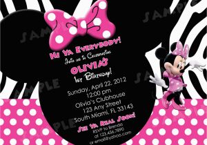 Minnie Invitations for Birthdays Print Minnie Mouse Birthday Invitations