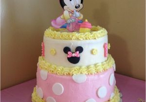 Minnie Mouse 1st Birthday Cake Decorations 1st Birthday Cake Baby Minnie Sweet Designs by Kim