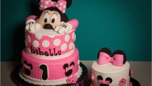 Minnie Mouse 1st Birthday Cake Decorations 1st Birthday Minnie Mouse Cake Cakecentral Com